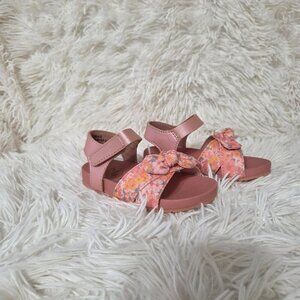 Blowfish Malibu Pink floral Toddler Naelynn Strappy Flat Sandals size 6 Summer